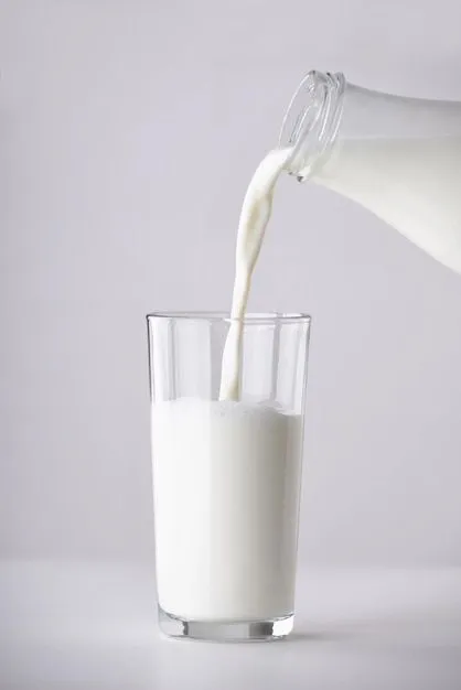 Verre de lait normal