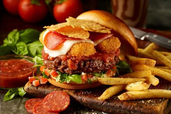 Jack Daniel Burger Menu