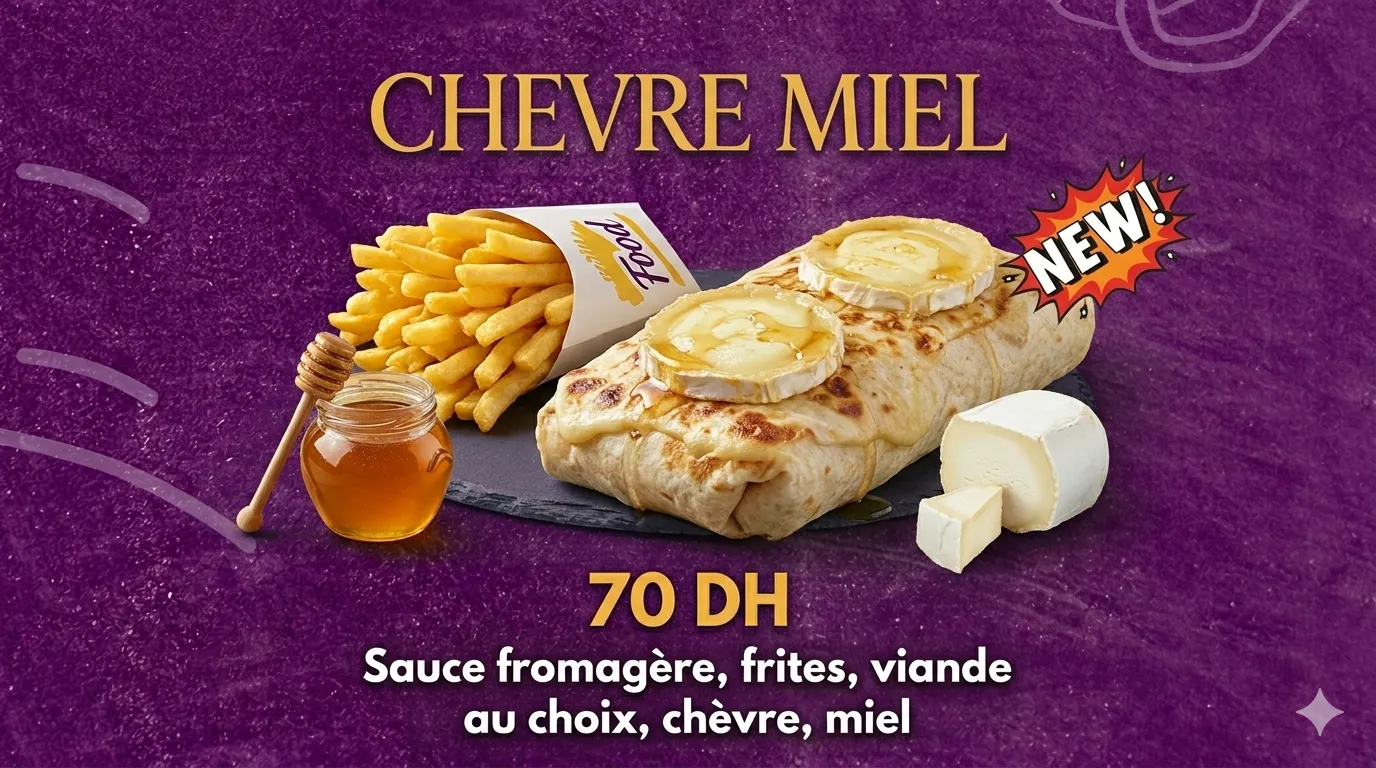 TACOS GRATINÉ CHEVRE MIEL