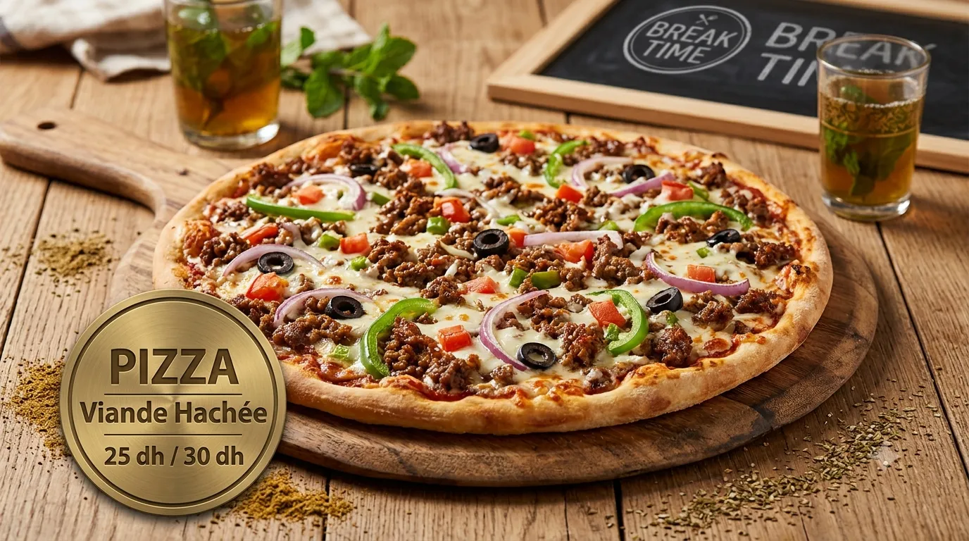 Pizza viande hachée