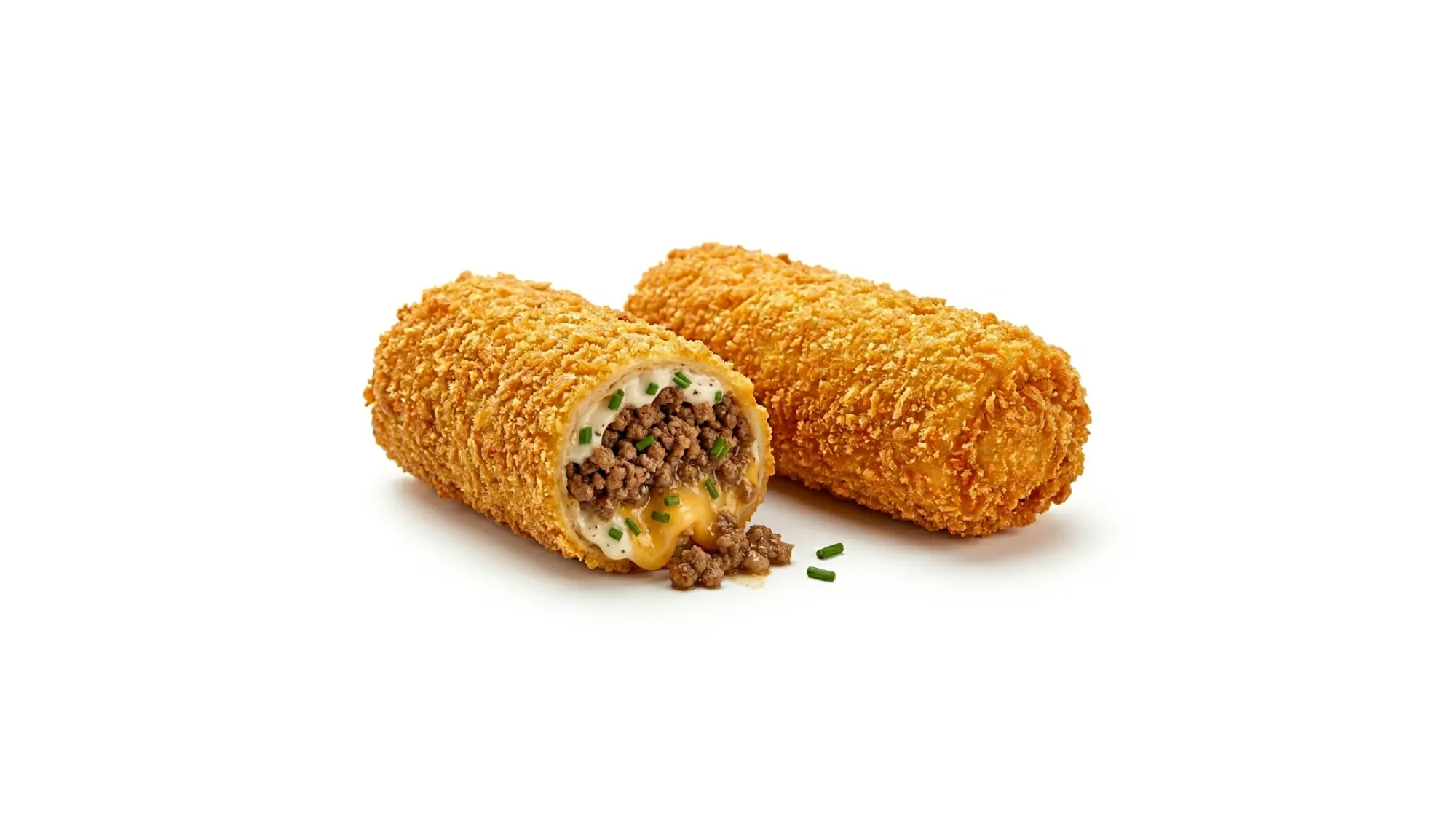 Roulé croustillant de Viande Hachée