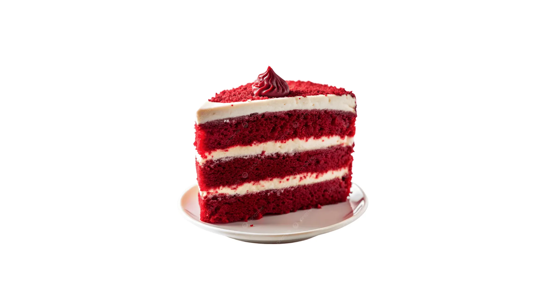 Cake américain red velvet (tranche)