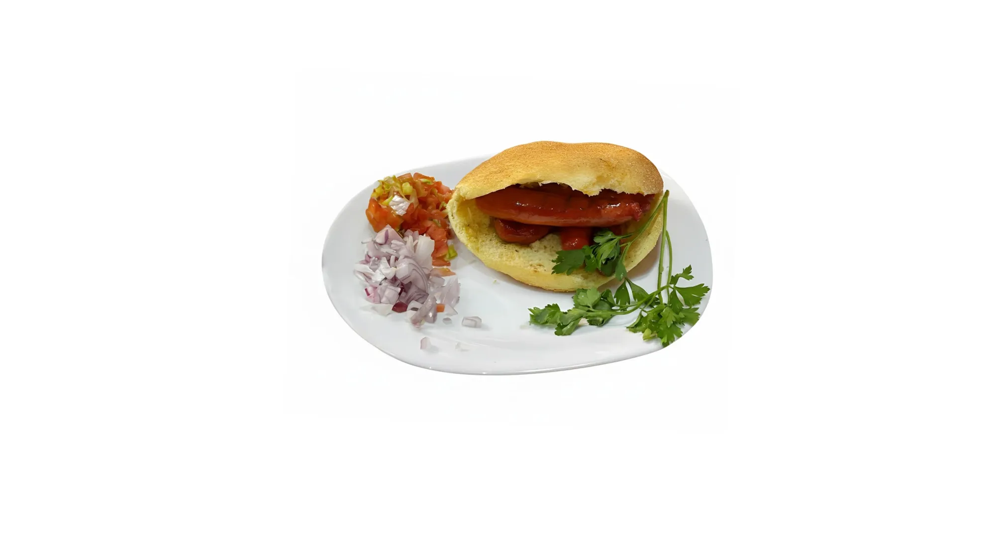 Pain saucisse maregaz au charbon
