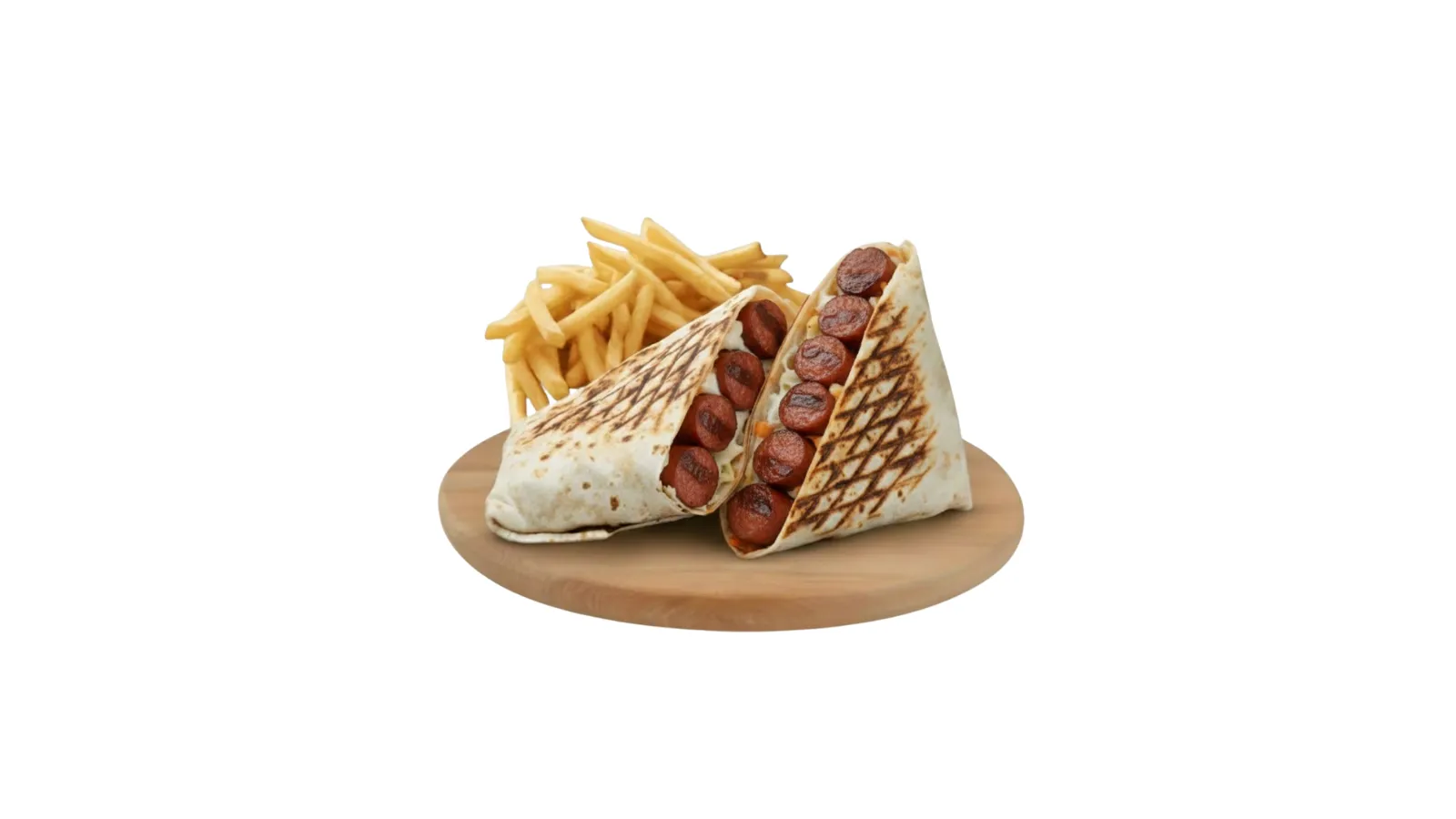 Tacos saucisse au charbon