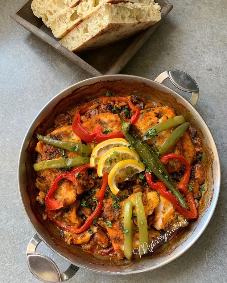 Tajine de poisson aux légumes