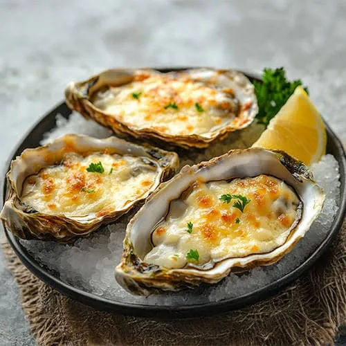 Huîtres gratinées