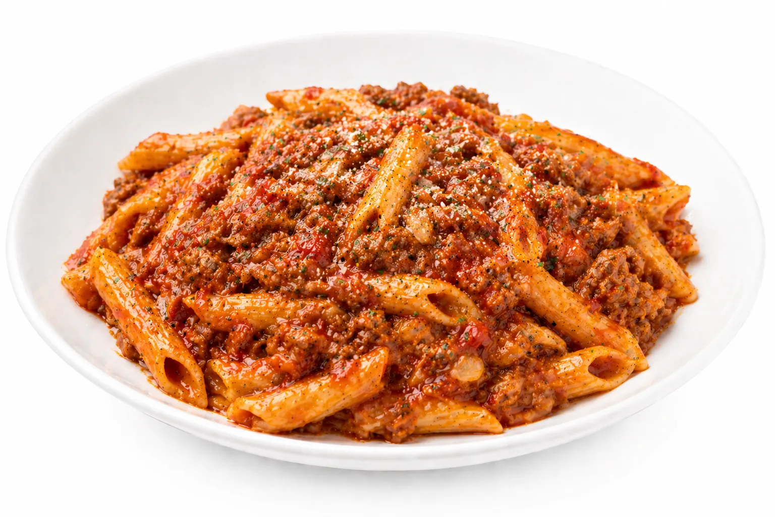 Penne Viande Hachee